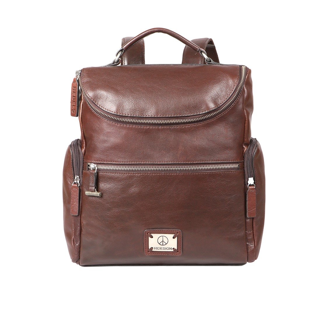 Hidesign Genuine Leather Men Backpack Brown