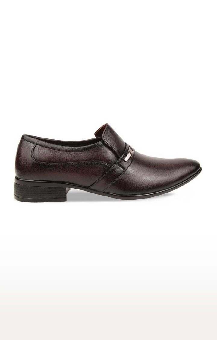 Regal | Men's Brown Leather Formal Slip-ons 0