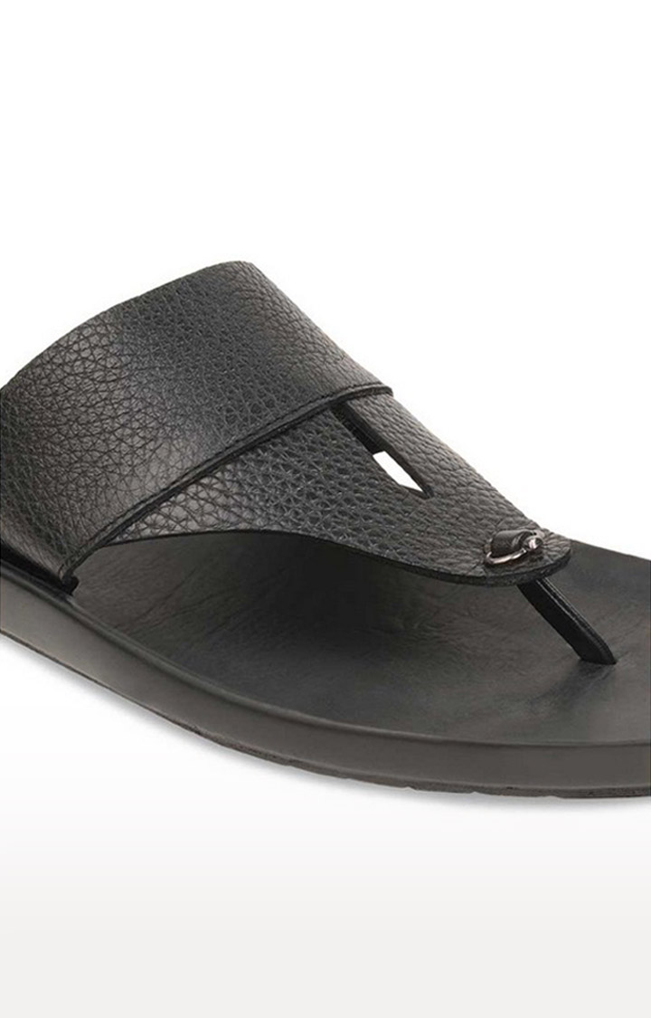 Mens Black Leather Sandals Gender: Male at Best Price in Kanpur | Gupta  Footwear