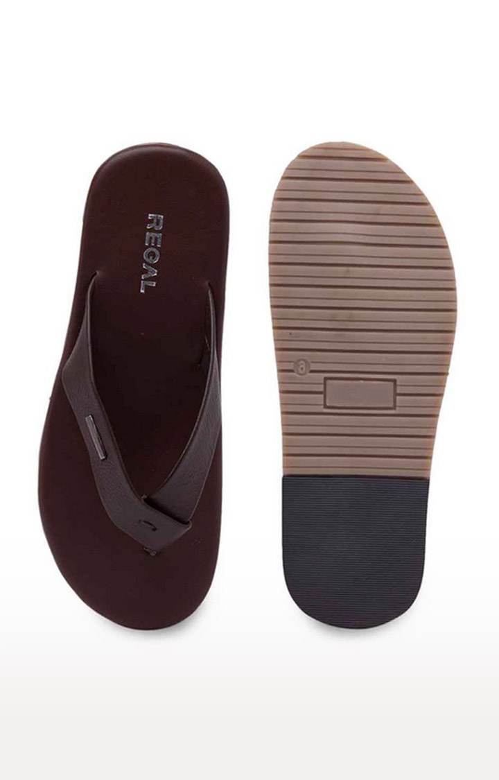 Men's Brown Leather Slippers