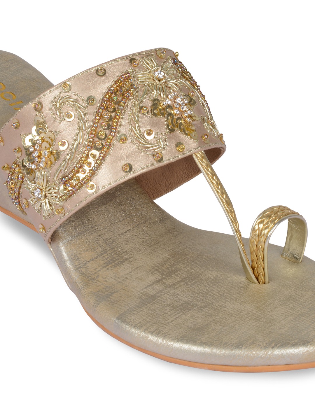 Women Embroidered Wedges