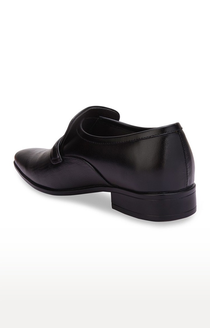 Regal | Men's Black Leather Formal Slip-ons 1