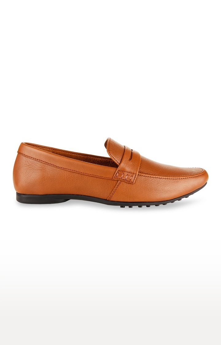 Regal | Men's Brown Leather Formal Slip-ons 0