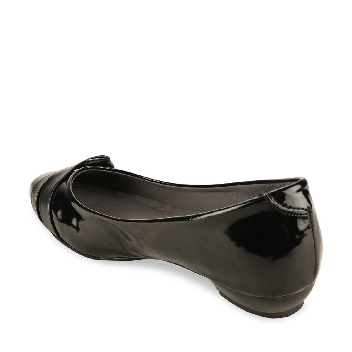 Rocia Black Women Patent Ballerinas