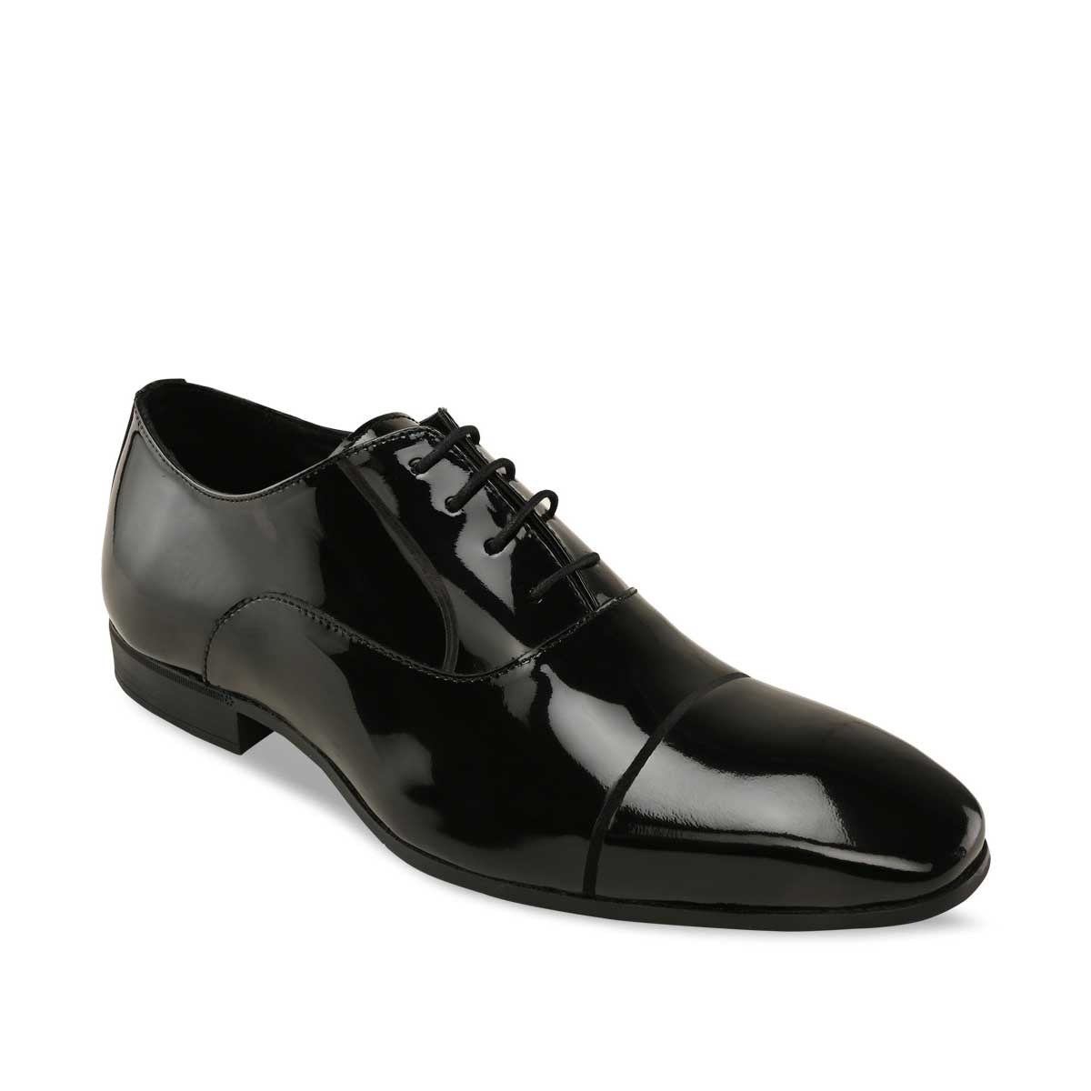 Imperio | Imperio Mens Black Formal Patent Leather Lace Up Shoes 1