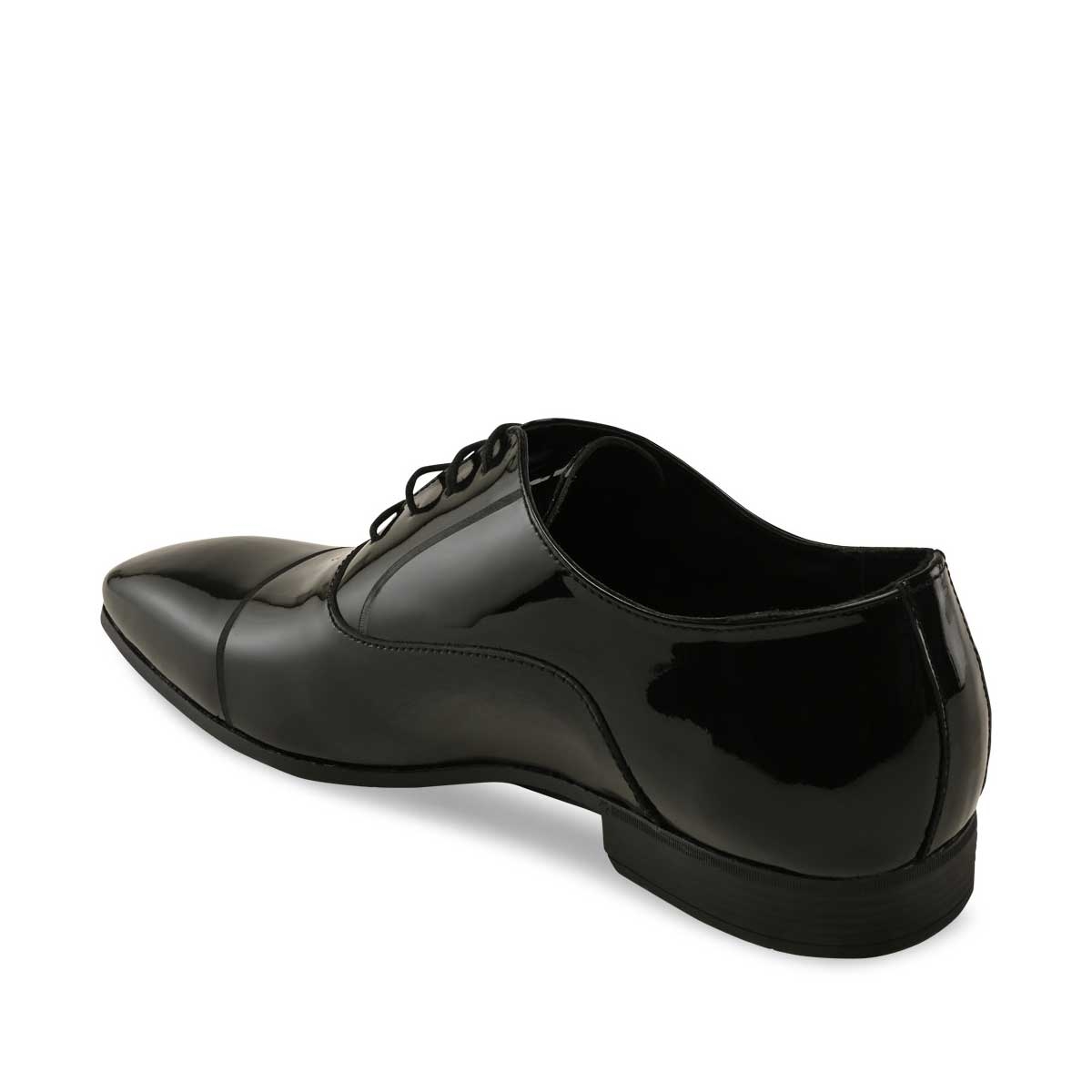Imperio | Imperio Mens Black Formal Patent Leather Lace Up Shoes 2