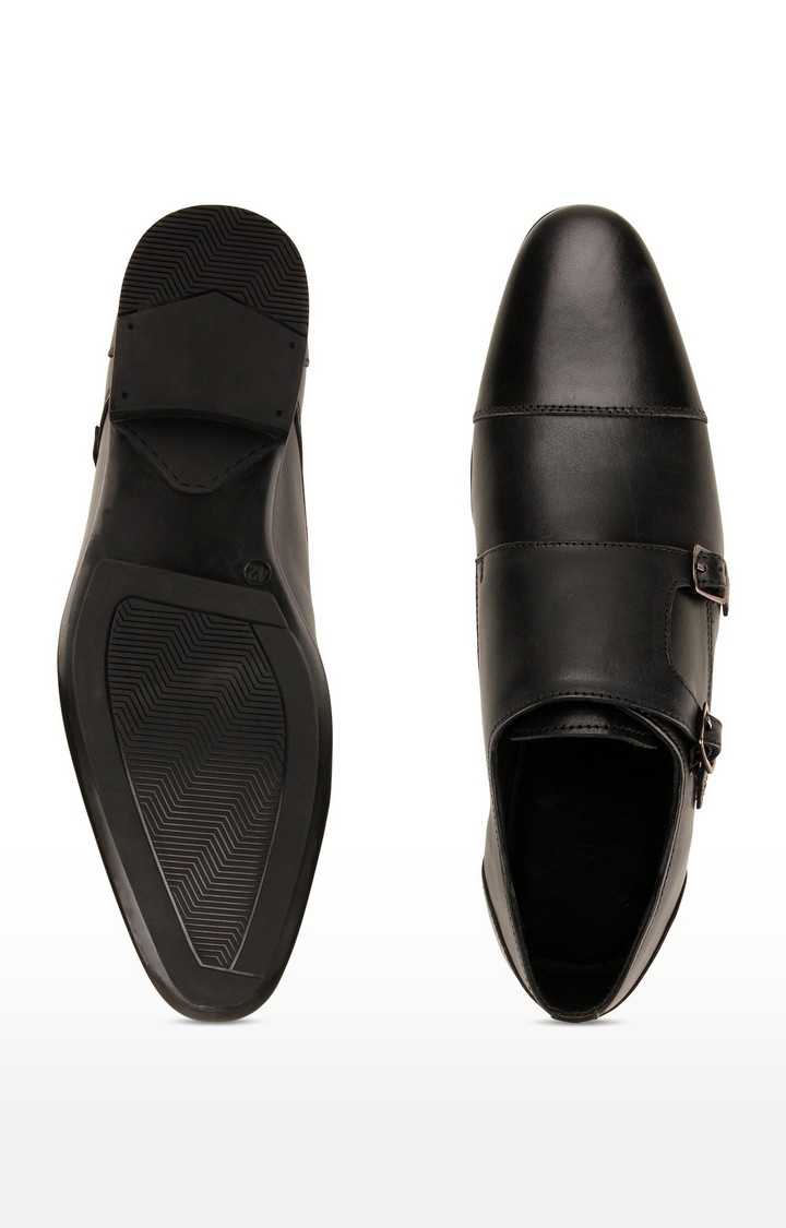 Regal | Men's Black Leather Formal Slip-ons 2