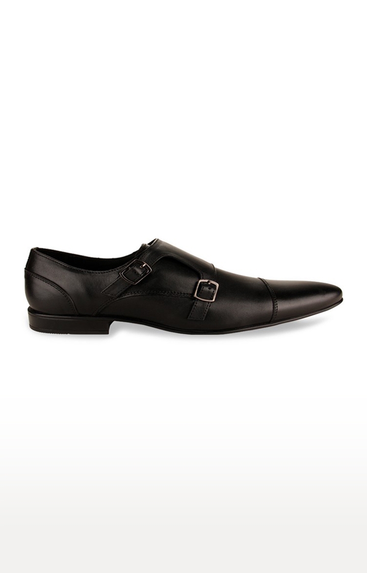 Regal | Men's Black Leather Formal Slip-ons 0