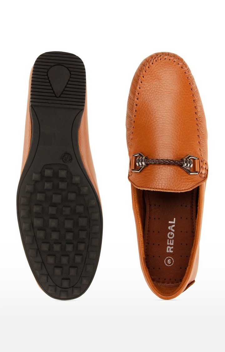 Men's Brown Leather Loafers