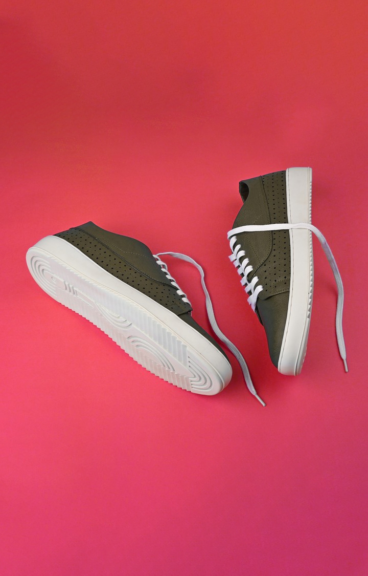 Regal | Men's Green Synthetic Sneakers 5