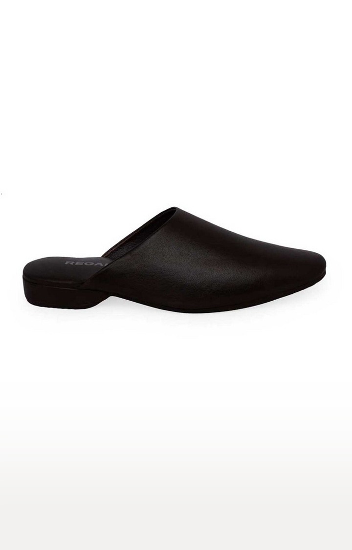 Men's Brown Leather Mules