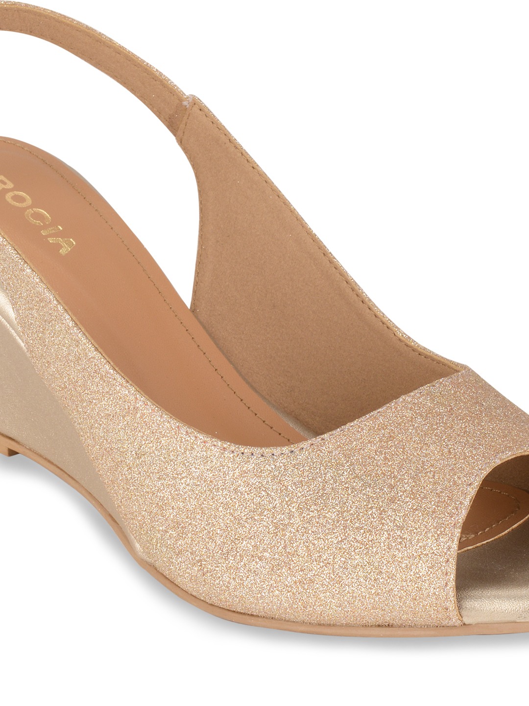 Rocia Women Peep toe Shimmer Wedges