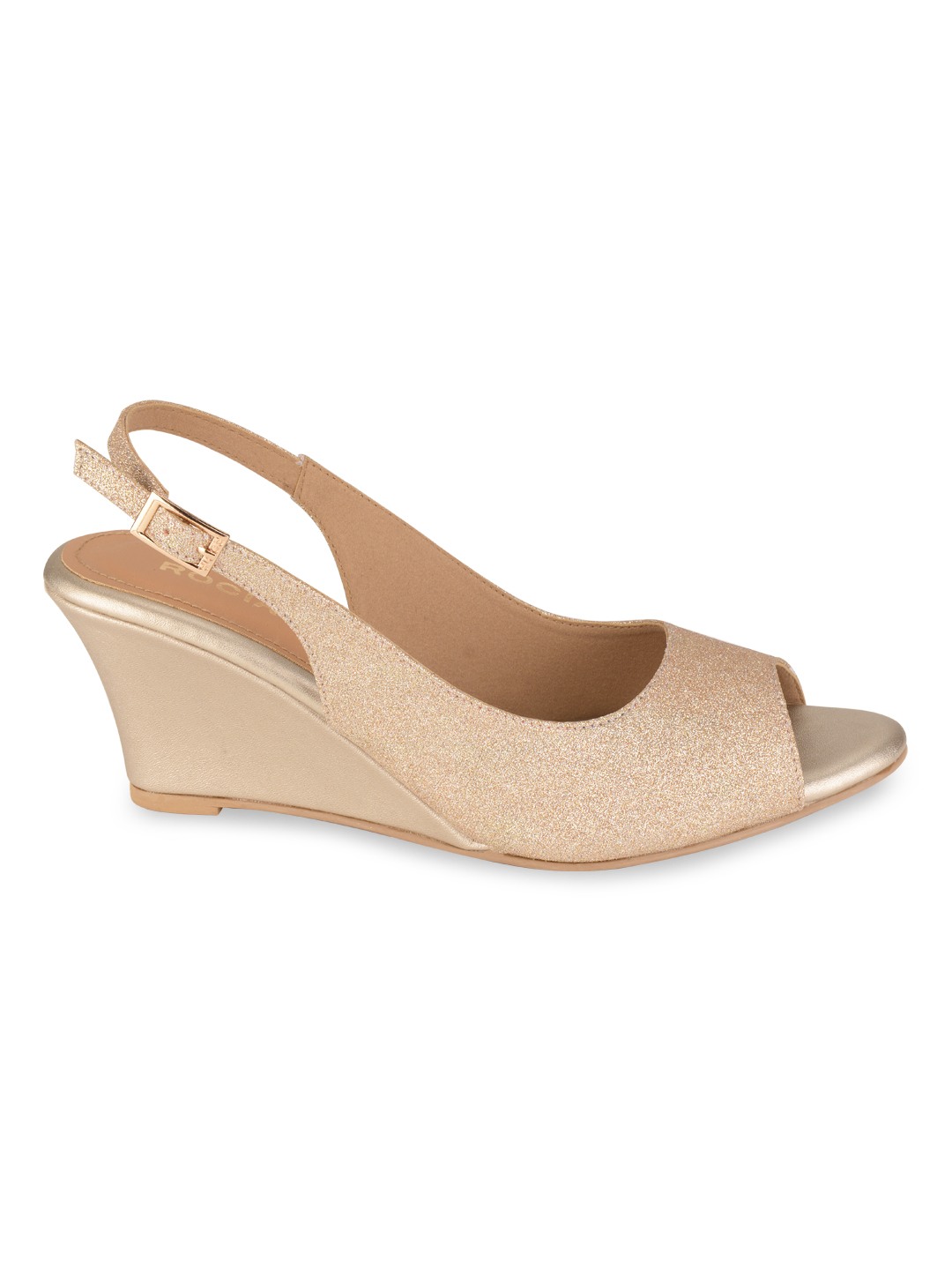 Rocia Women Peep toe Shimmer Wedges