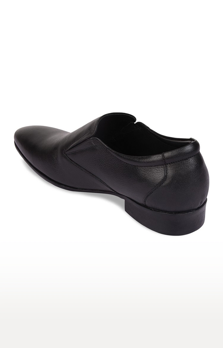 Regal | Men's Black Leather Formal Slip-ons 1