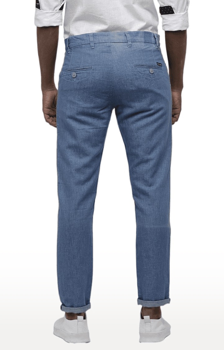 Voi Jeans | Men's Blue Cotton Chinos 3