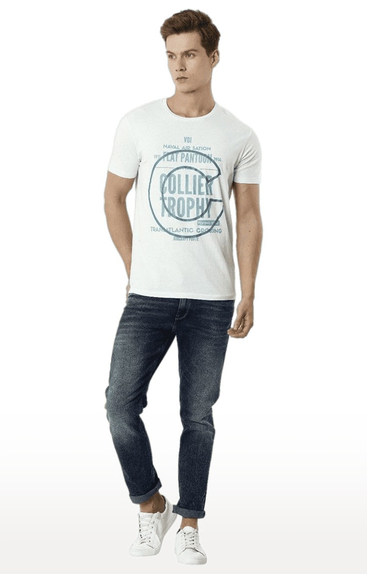 Voi Jeans | Men's Blue Cotton Blend Slim Jeans 1