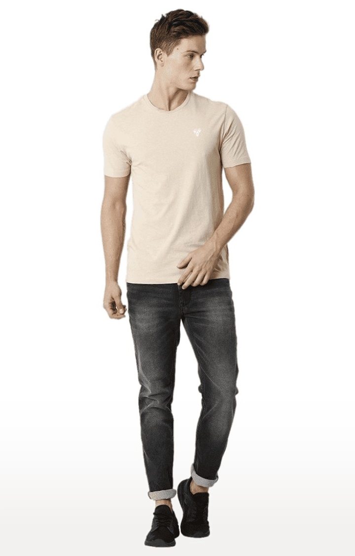 Voi Jeans | Men's Grey Cotton Blend  Regular Jeans 1
