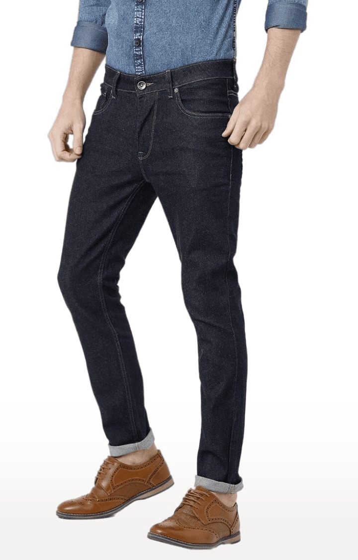 Voi Jeans | Men's Blue Cotton Blend Slim Jeans 2