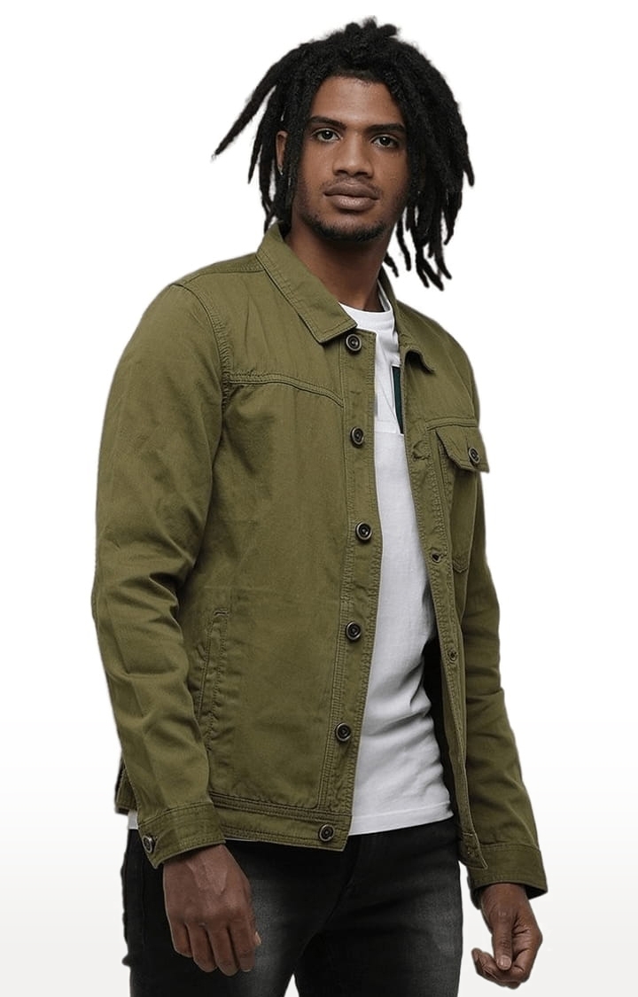 Men Jackets Army Green Denim Jacket Military Windbreaker Solid Coat Clothes  New | eBay