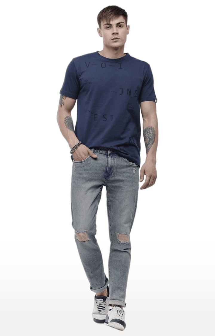 Voi Jeans | Men's Grey Cotton Slim Jeans 1