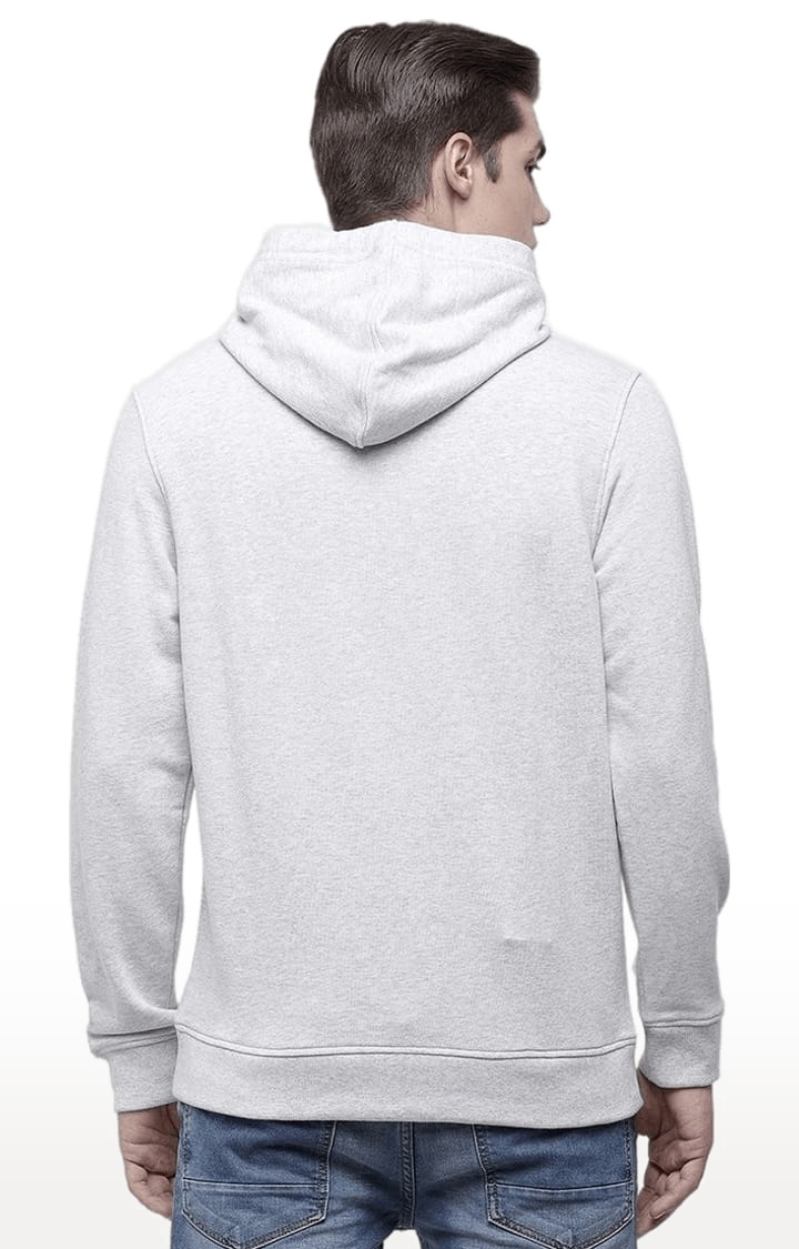 Voi Jeans | Men's Grey Cotton Textured hoodie 3