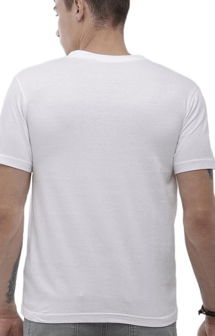 Voi Jeans | Men's White Cotton Printed T-Shirt 3
