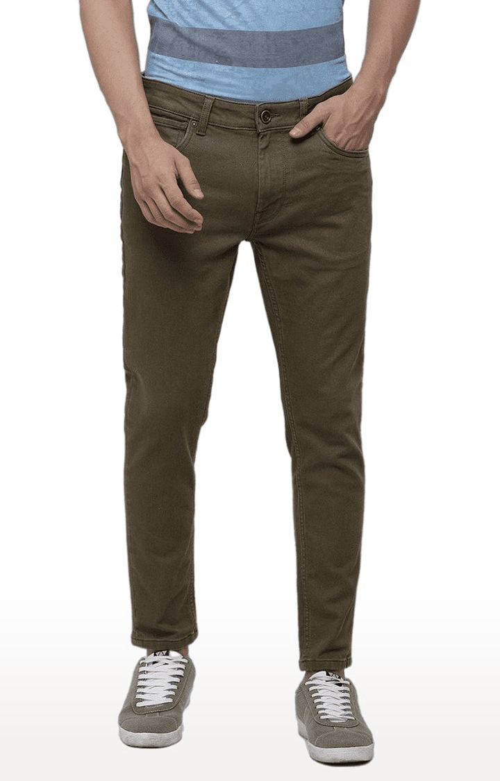 Voi Jeans | Men's Brown Cotton  Regular Jeans 0