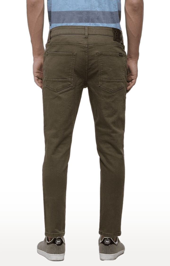 Voi Jeans | Men's Brown Cotton  Regular Jeans 3
