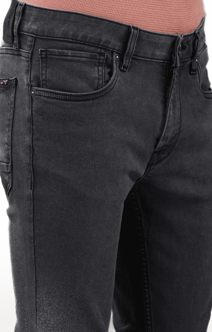 Voi Jeans | Men's Grey Denim  Regular Jeans 4
