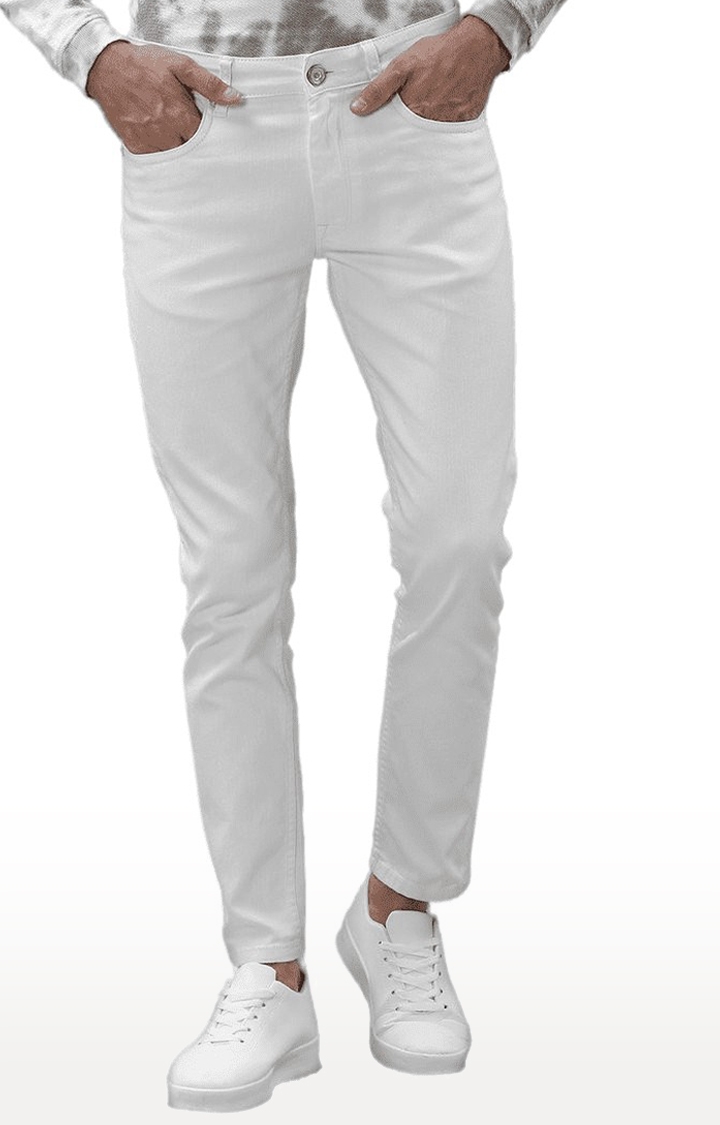 Voi Jeans | Men's White Denim  Regular Jeans 0
