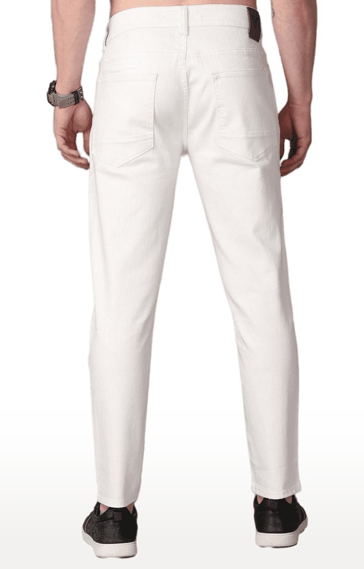 Voi Jeans | Men's White Denim  Regular Jeans 3