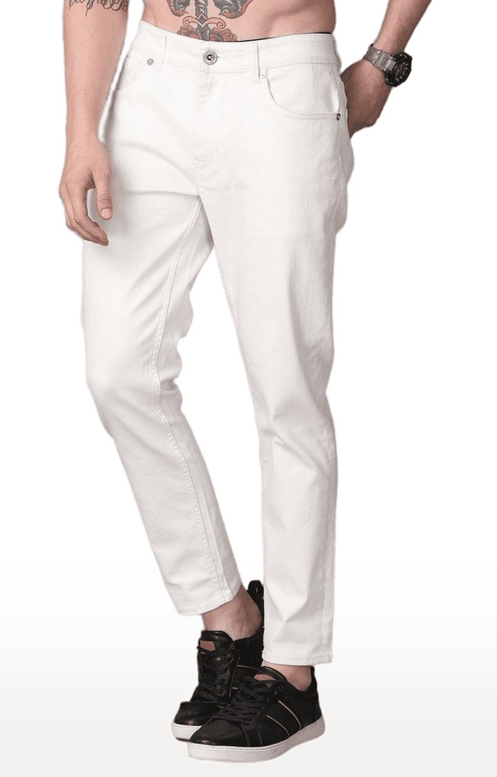 Voi Jeans | Men's White Denim  Regular Jeans 1