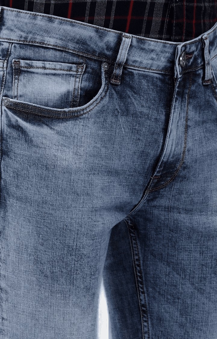 Voi Jeans | Men's Blue Denim Slim Jeans 4
