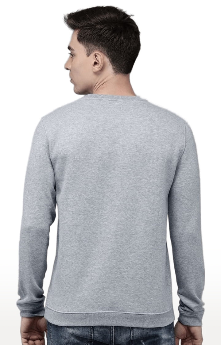 Voi Jeans | Men's Grey Polycotton Graphic Printed SweatShirt 3