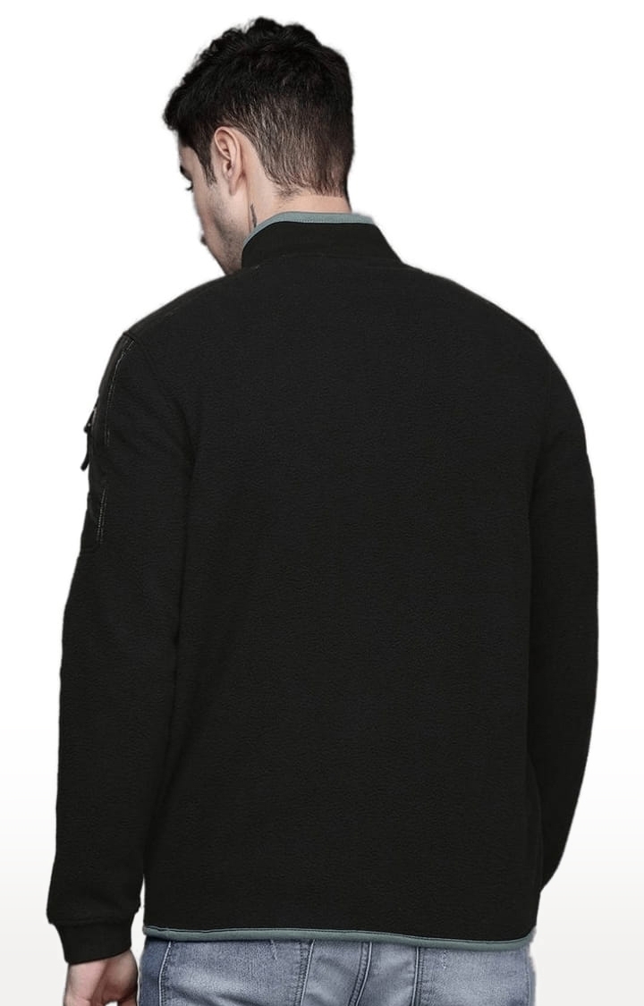 Voi Jeans | Men's Black Polyester Solid Western Jacket 2