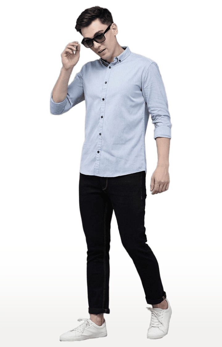 Men's Black Cotton  Regular Jeans