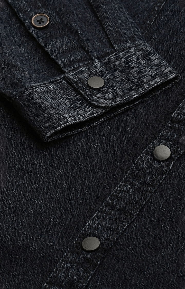 Voi Jeans | Men's Blue Cotton Solid Casual Shirt 6
