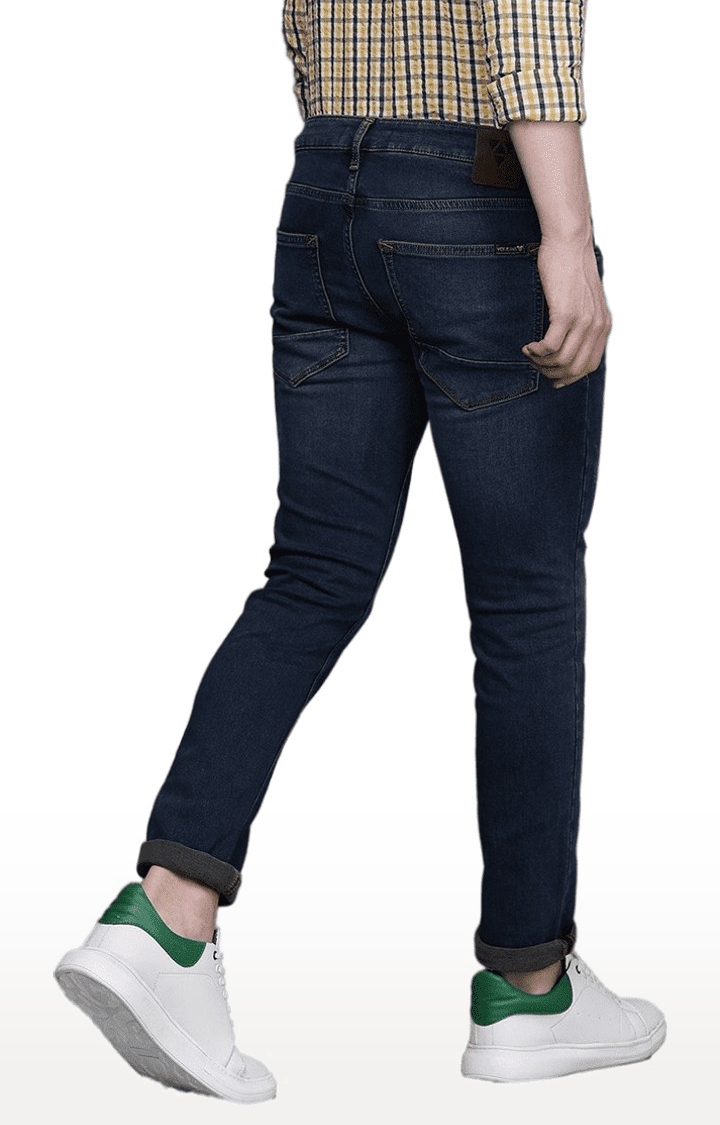 Voi Jeans | Men's Blue Cotton Slim Jeans 3