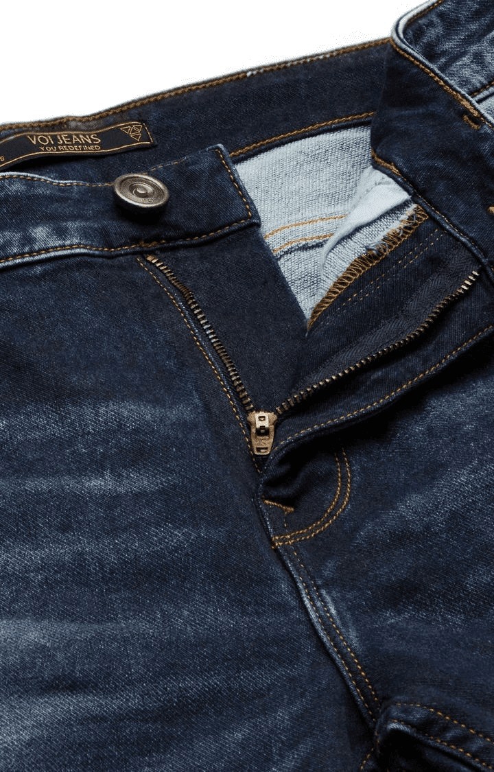 Voi Jeans | Men's Blue Cotton Slim Jeans 5