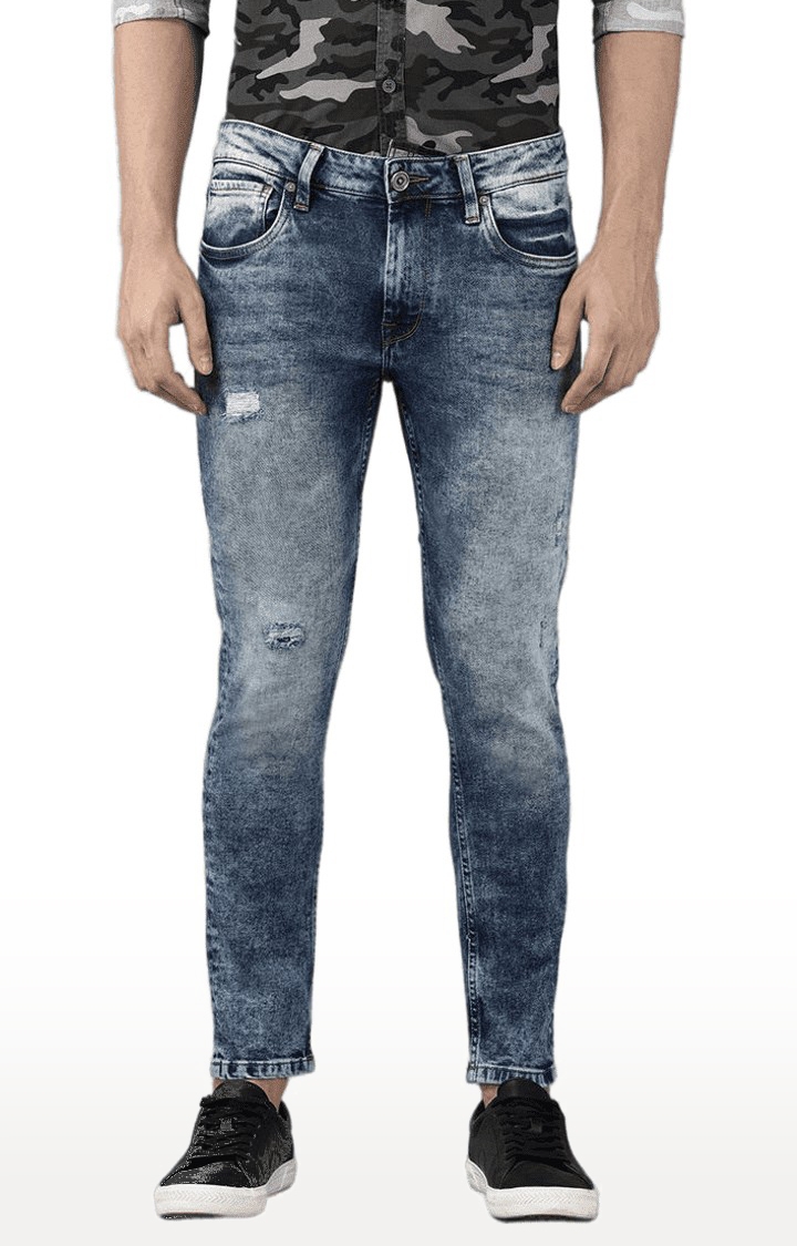 Voi Jeans | Men's Blue Cotton Skinny Jeans 0