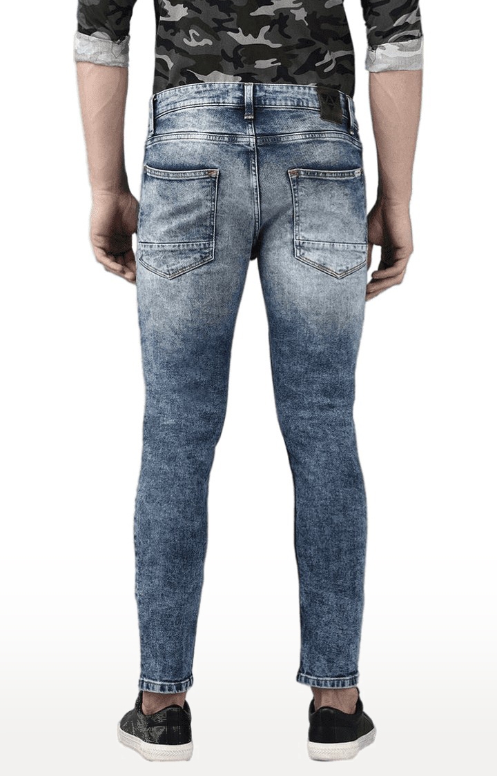 Voi Jeans | Men's Blue Cotton Skinny Jeans 3