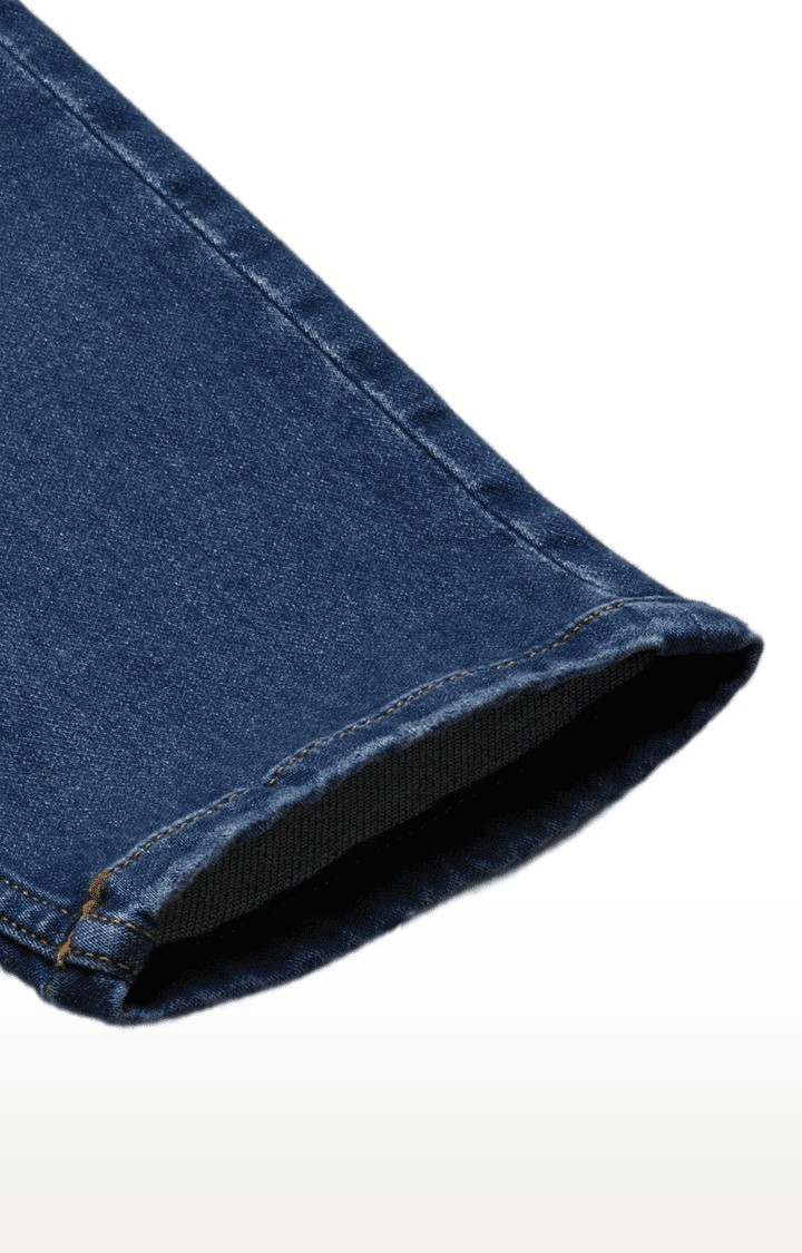 Men's Blue Cotton Skinny Jeans