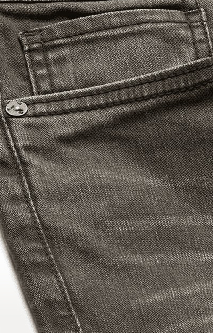 Voi Jeans | Men's Green Cotton  Regular Jeans 5