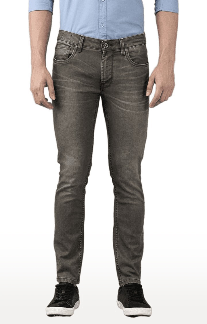Voi Jeans | Men's Green Cotton  Regular Jeans 0