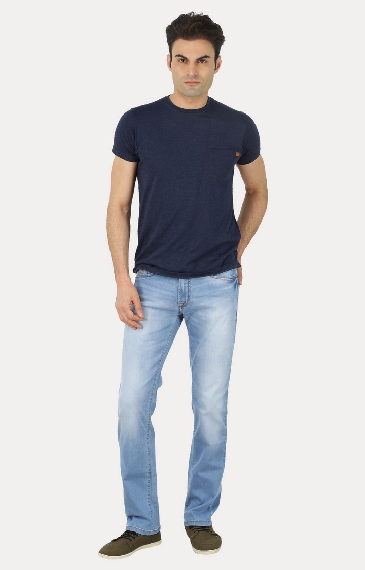Pepe Jeans | Men Blue Denim Straight Jeans 1