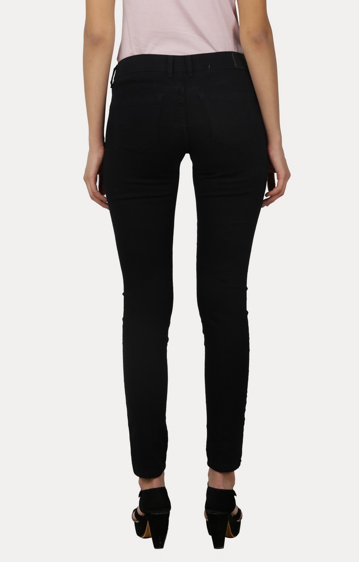 Pepe Jeans | Women's Black Cotton Skinny Jeans 3