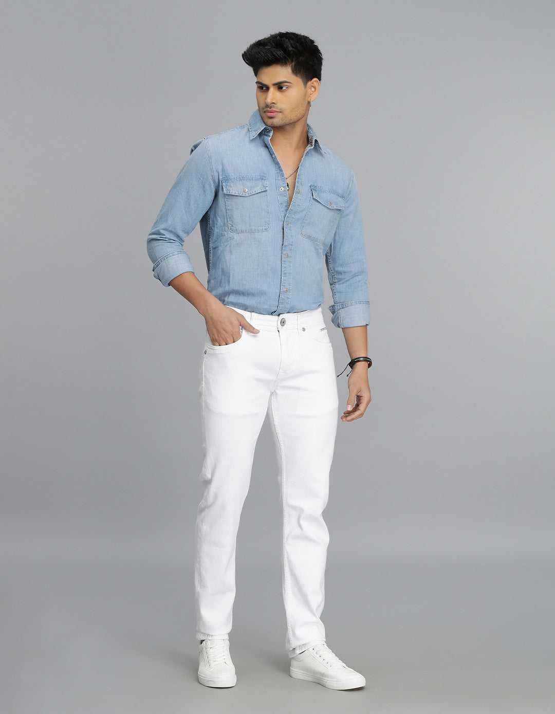 ROOKIES MENS JEANS RJ6172 WHITE