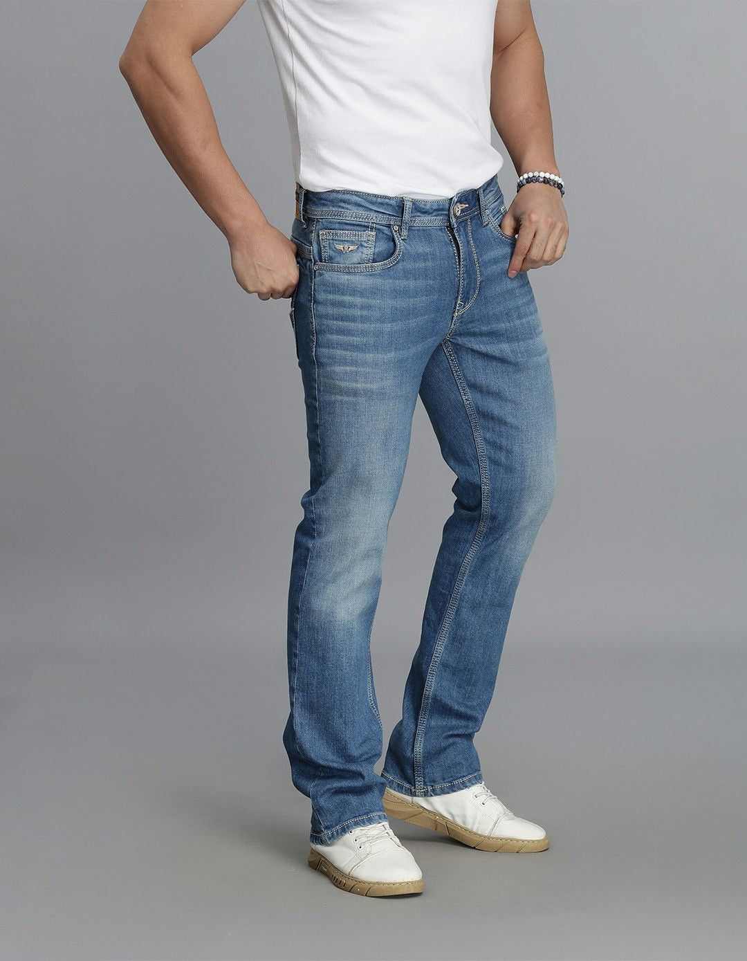 ROOKIES MENS JEANS RJ6098 MED BLUE