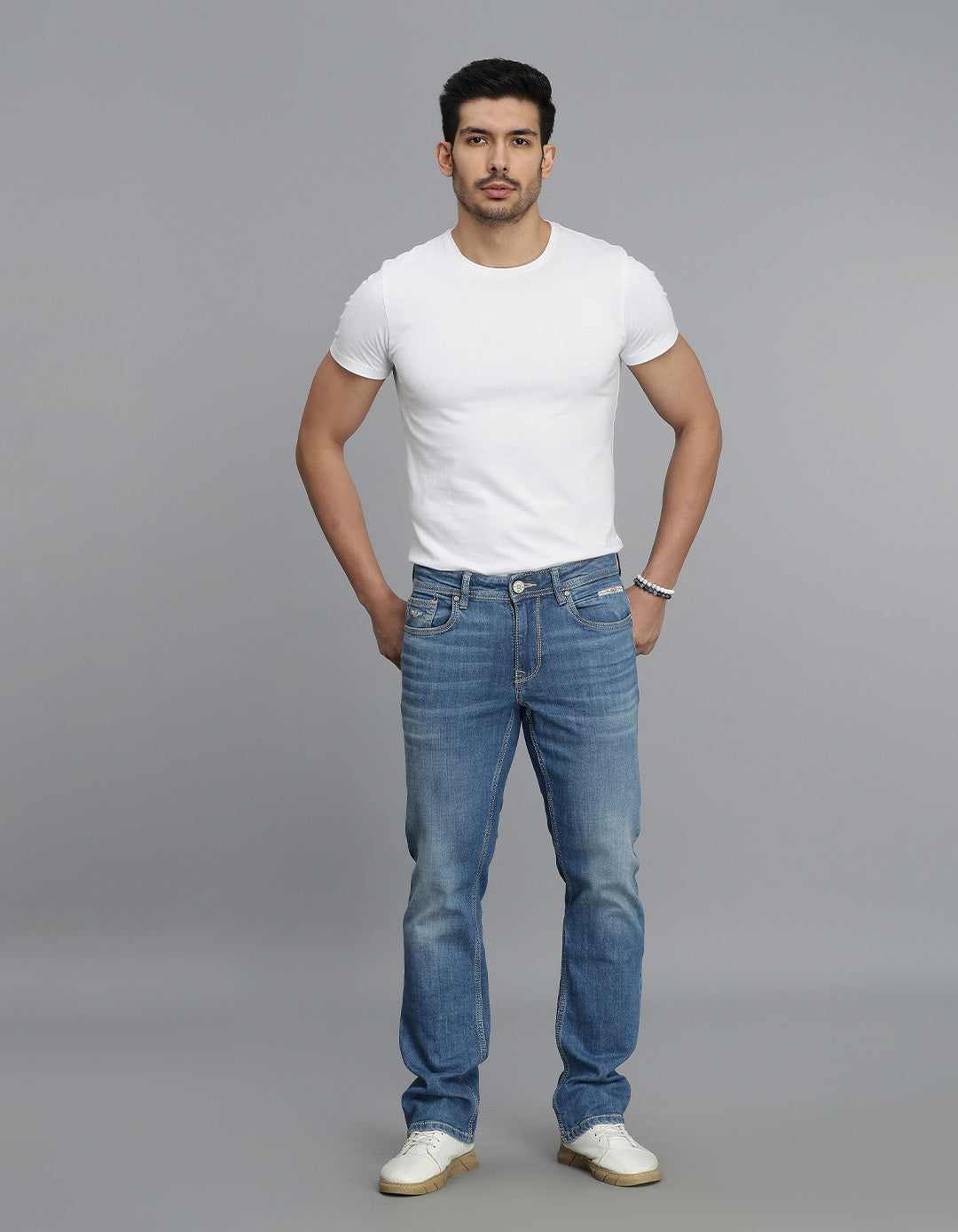 ROOKIES MENS JEANS RJ6098 MED BLUE