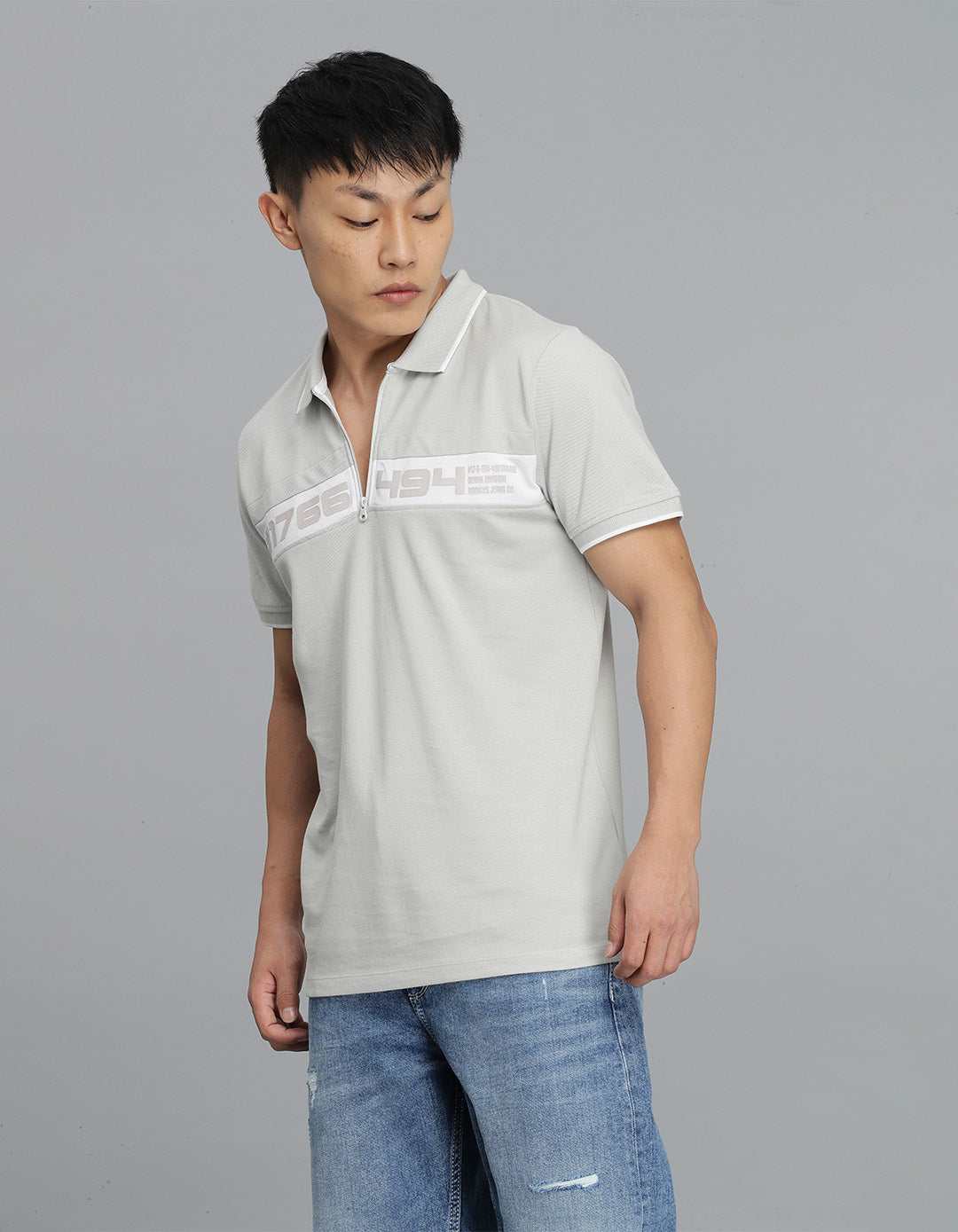 ROOKIES MENS T-SHIRT H/S RJTS2385 LT GREY